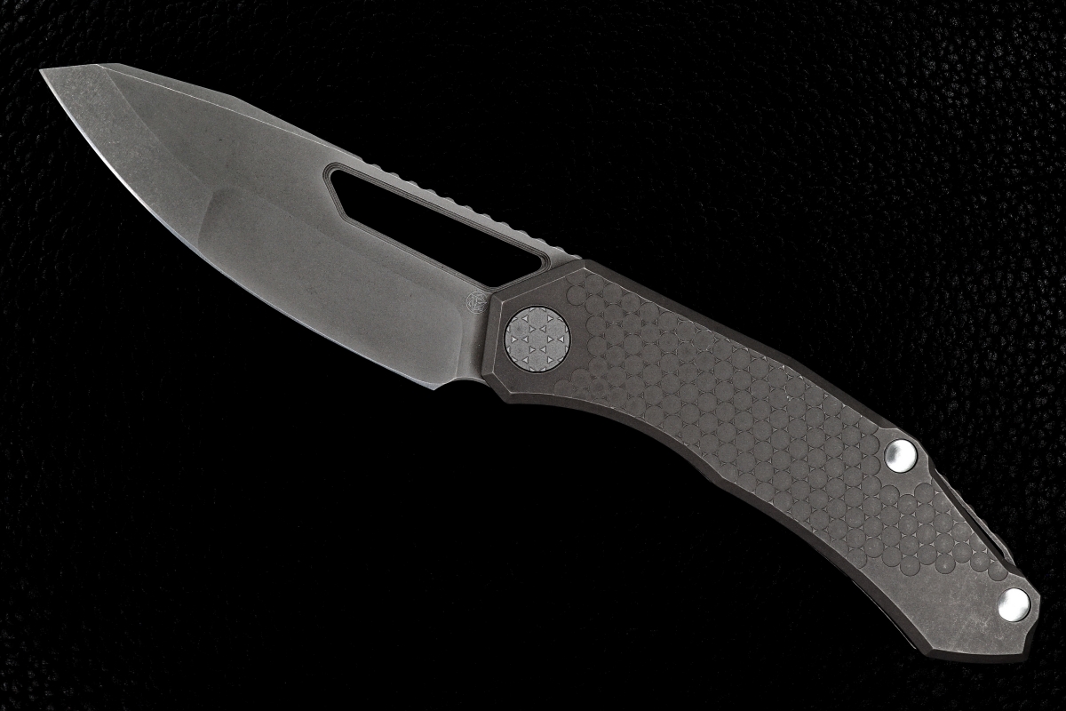 D Munroe Custom Hextured Warg Framelock Folder